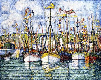 (image for) Paul Signac paintings artwork, Blessing of the Tuna Bo - Click Image to Close